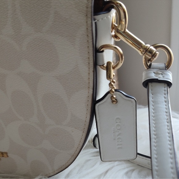 Coach Cream Ellen Crossbody Bag with Gold-Tone Hardware w/COA - Picture 12 of 17